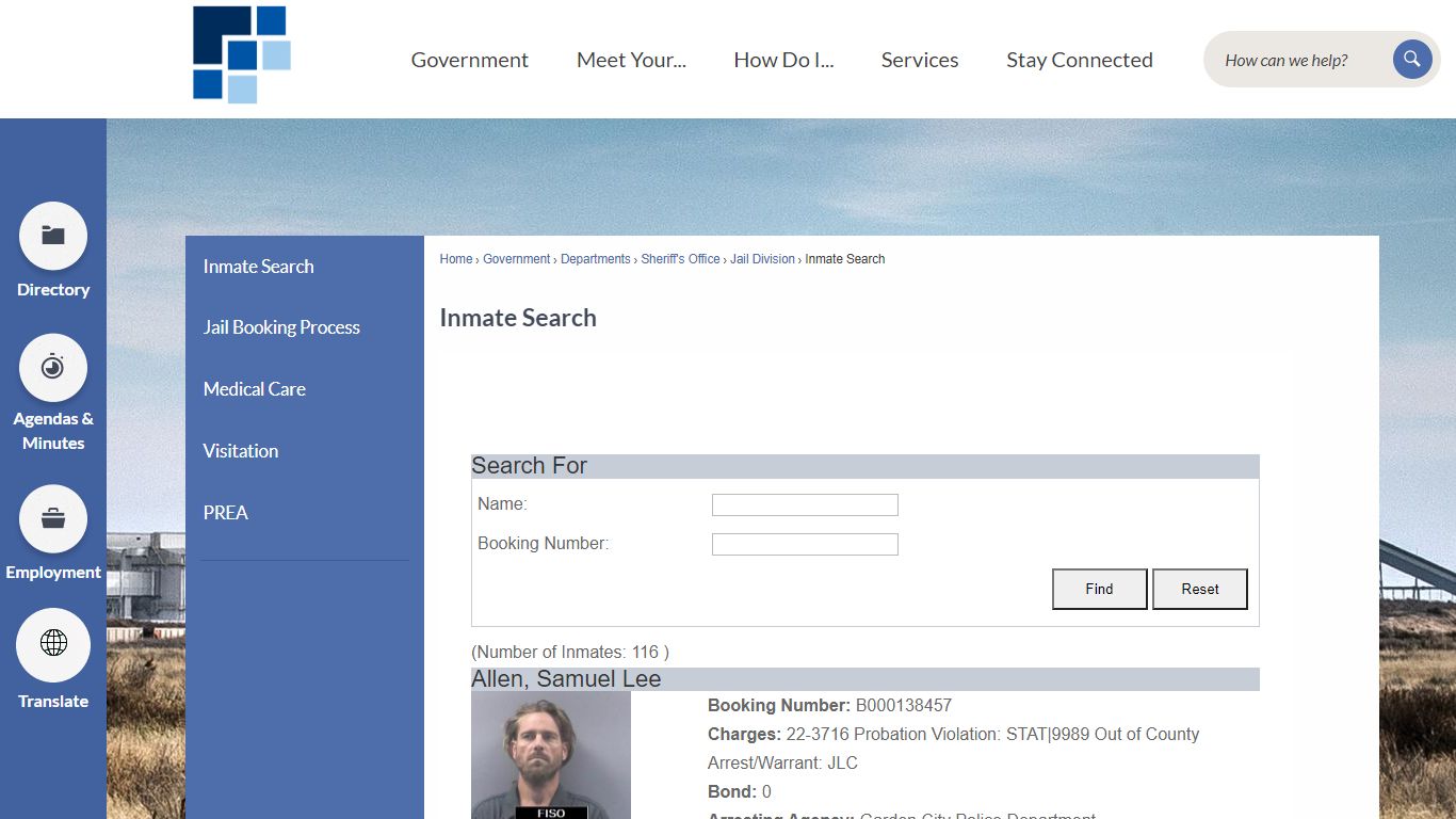 Inmate Search | Finney County, KS - Official Website